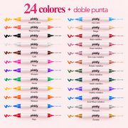 Pinkly Draw™ | Set de Plumones para Nail Art