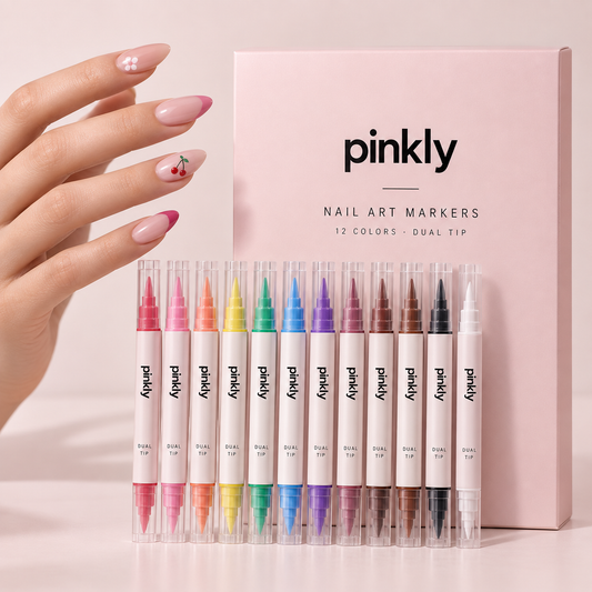 Pinkly Draw™ | Set de Plumones para Nail Art